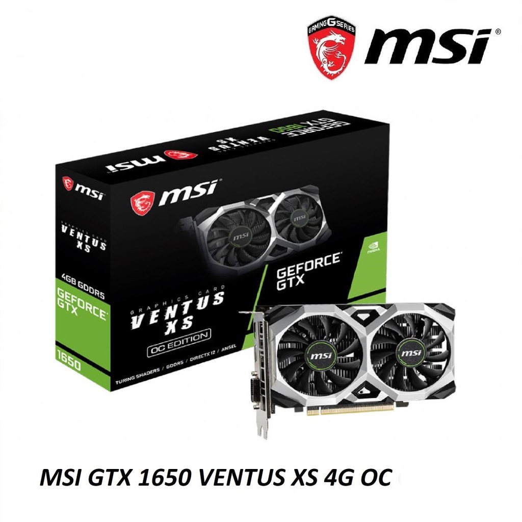 VGA (การ์ดแสดงผล) MSI GeForce GTX 1650 D6 VENTUS XS OC  Warranty 3 - Y
