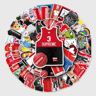 💥พร้อมส่ง💥Sup Supreme sticker สติกเกอร์กันน้ำรูปแบบที่แตกต่างกัน, 50 ชิ้น dragon ball one piece bearbrick NARUTO