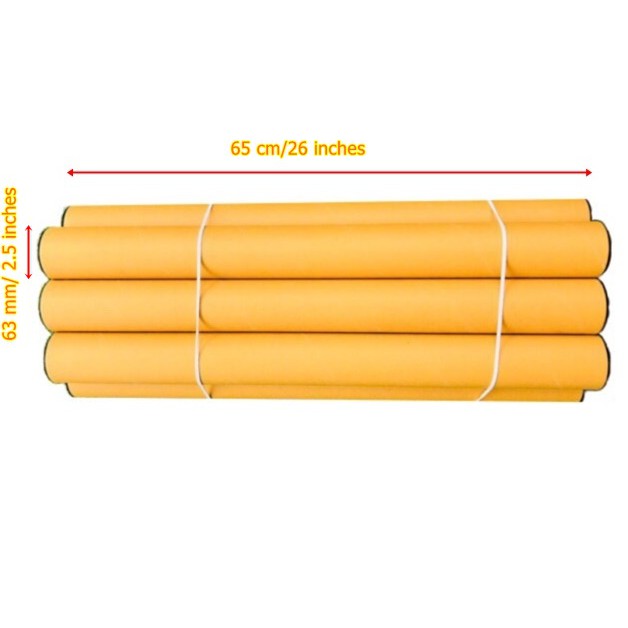 กระบอกใส่โปสเตอร์ขนาด 2 นิ้วยาว 65 ซม. พร้อมฝาปิดพลาสติก 2 ด้าน ใส่ชิ้นงานได้ยาว 63 ซม/A1