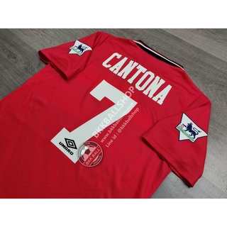 [Retro] - เสื้อฟุตบอล ย้อนยุค แมนยู Home เหย้า 1994/96 ลายสนาม Full Option พร้อมเบอร์ชื่อ 7 CANTONA