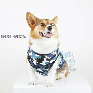 🇹🇭พร้อมส่ง🇹🇭 เสื้อสุนัขพันธุ์ใหญ่ 🐶🐕🦮 เสื้อแขนกุดลายแฟชั่น & ลายพลางทหาร เสื้อหมาใหญ่ สุนัขพันธุ์ใหญ่