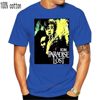 [S-5XL] เสื้อยืด พิมพ์ลาย Paradise Lost Icon สีดํา สําหรับผู้ชายวัยกลางคน 841131