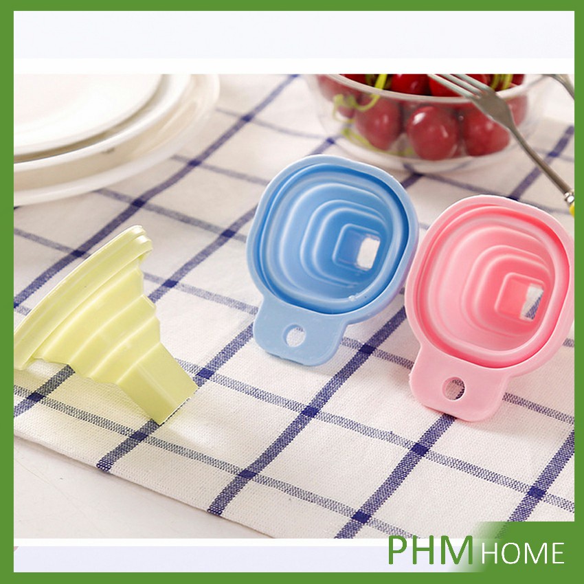 พกพาสะดวก กรวยซิลิโคน พับเก็บประหยัดพื้นที่ Silicone funnel - รูปที่ 4