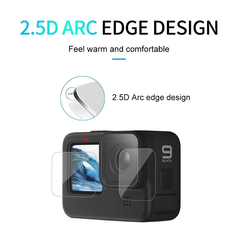 [ส่งใน🇹🇭]Telesin Tempered Glass Film ฟิมล์กระจกนิรภัย กันรอย คุณภาพ อย่างดี สำหรับ GoPro Hero12/11/10/9 และ GoPro Max thumbnail 6