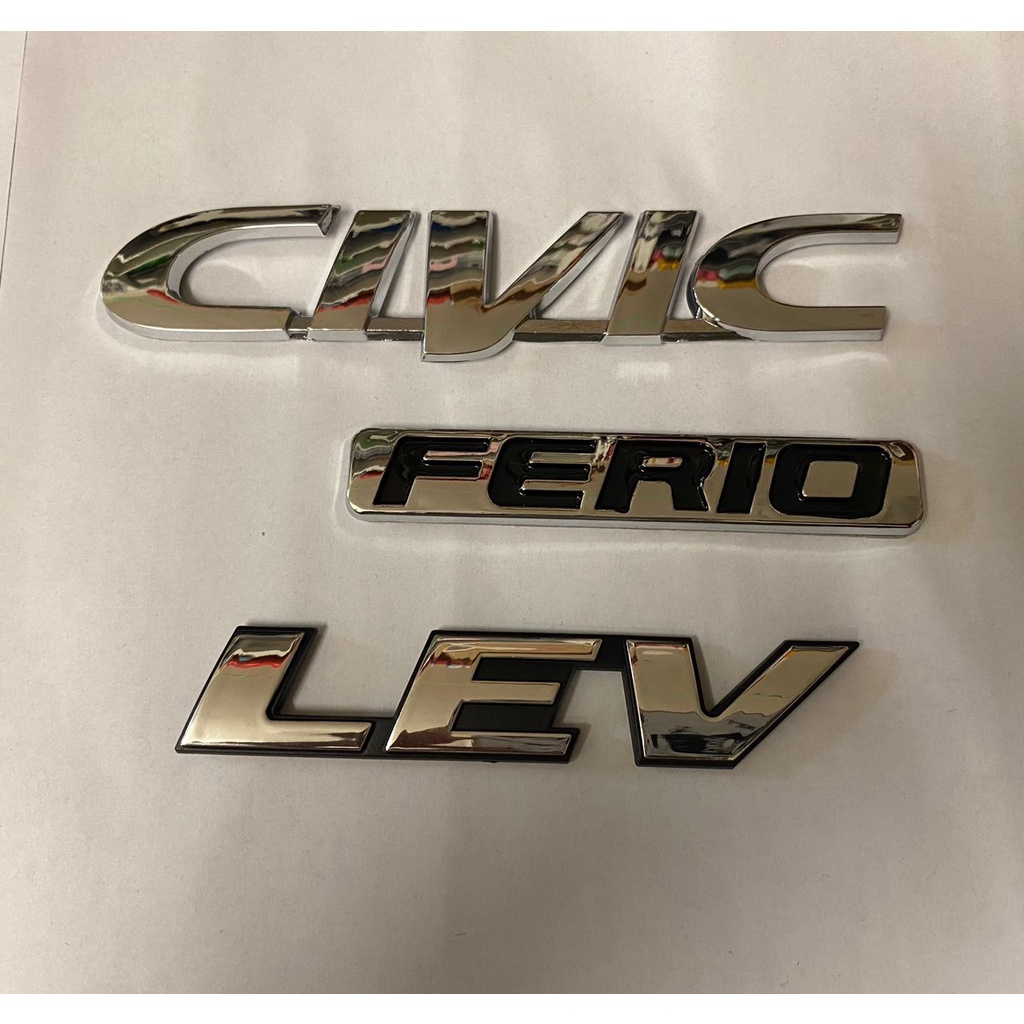 สัญลักษณ์ CIVIC FERIO ek9 โลโก้ HONDA CIVIC FERIO EK EMBLEM LEV EMBLEM LOGO CIVIC FERIO HONDA EK HON