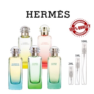 ขายน้ำหอมแบรนด์แท้ 100% Hermes Un Jardin En Mediterranee &amp; Le Jardin De Monsieur Li EDT 2ml/5ml/10ml