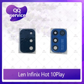 Lens Infinix Hot 10 Play อะไหล่เลนกล้อง กระจกเลนส์กล้อง กระจกกล้องหลัง Camera Lens (ได้1ชิ้นค่ะ) QQ service