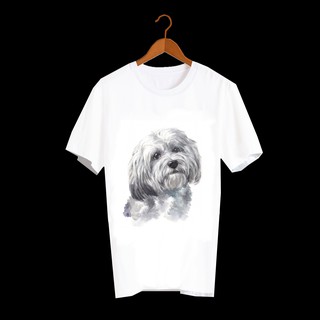 เสื้อลายหมา DHD001 Havanese เสื้อยืด เสื้อยืดลายหมา เสื้อยืดสกรีนลายหมา