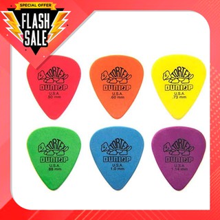 ปิ๊กกีตาร์ Dunlop รุ่น Tortex มี 6 สีให้เลือก ขาว/ แดง/ เขียว/ น้ำเงิน/ ดำ/ เหลือง จาก USA