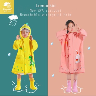 Lemonkid เสื้อกันฝน ลายการ์ตูน พร้อมกระเป๋านักเรียน สําหรับเด็กผู้ชาย และเด็กผู้หญิง