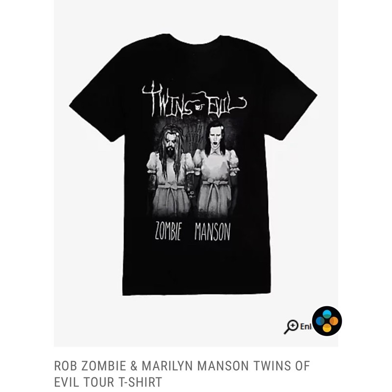 เสื้อวงดนตรี ROB ZOMBIE x Marilyn Manson ลิขสิทธิ์แท้