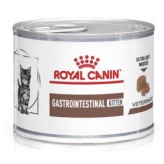 Royal Canin Gastrointestinal Kitten 195g Gastro Intestinal อาหารสำหรับ แมวท้องเสีย จำนวน 12 กระป๋อง