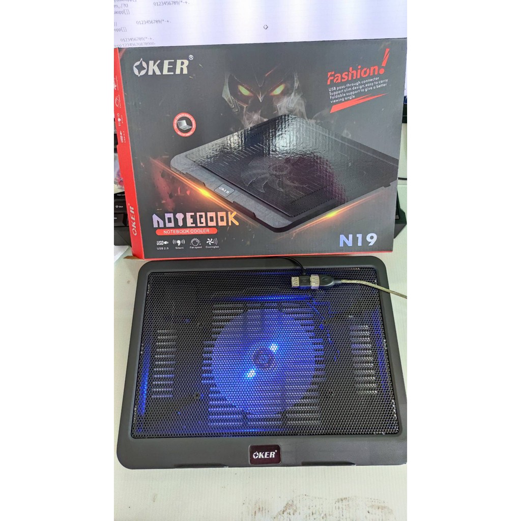 Fan Notebook Cooler H19 พัดลมระบายความร้อนโน๊ตบุ๊ค พัดลมโน๊ตบุ๊ค