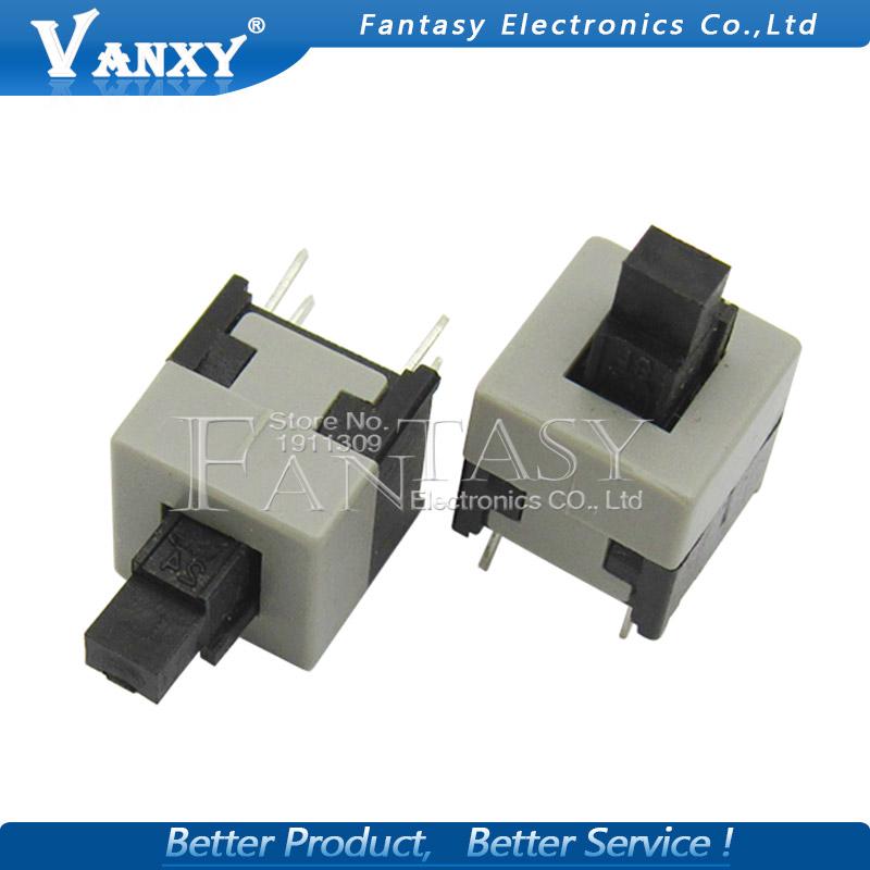 20PCS 8.5X8.5MM 8.5*8.5MM 8.5*8.5 Self-locking Switch DIP 6 Pins Tactile Pushbutton Key Switch Wholesale