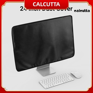【calc】ผ้าคลุมหน้าจอมอนิเตอร์ กันรอยขีดข่วน หนังเทียม กันน้ํา ยืดหยุ่น สําหรับ iMac 24 นิ้ว