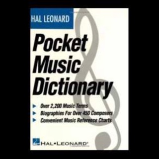 Pocket Music Dictionary - Hal Leonard