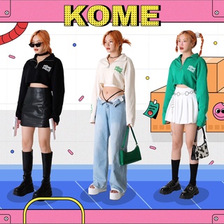 kome.girls กรอกโค้ดลด 45.- 🏷꒰KOME45꒱เสื้อสเวตเตอร์ทรงครอป รุ่น Damn Good Sweater (Crop)