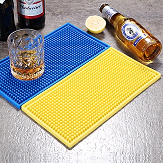 เสื่อยางกันลื่น บาร์แมท เสื่อบริการ วางแก้วเครื่องดื่ม Rubber Bar mat 15 x 30 cm