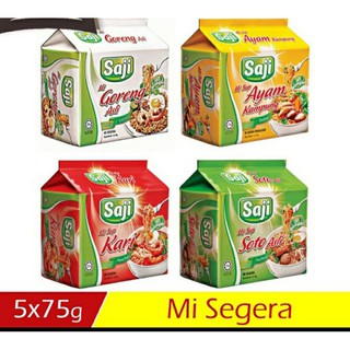 Instant Noodle Saji Mee Combo Set (5×75gram)