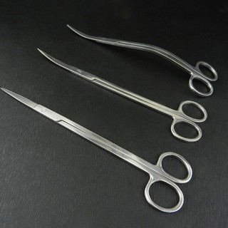 Aquarium Plant  Scissors กรรไกรสแตนเลสสำหรับตกแต่งตู้ไม้น้ำ กรรไกรเวฟ ตรง ปลายโค้ง