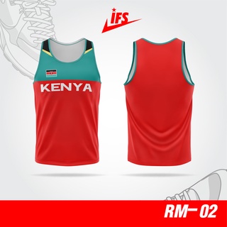 เสื้อวิ่งมาราธอนทีมชาติTeam Kenya Olympic Rio 2016