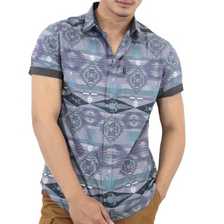 Bovy Reciveprint Shirt - เสื้อเชิ้ตพิมพ์ลาย BAS-3870