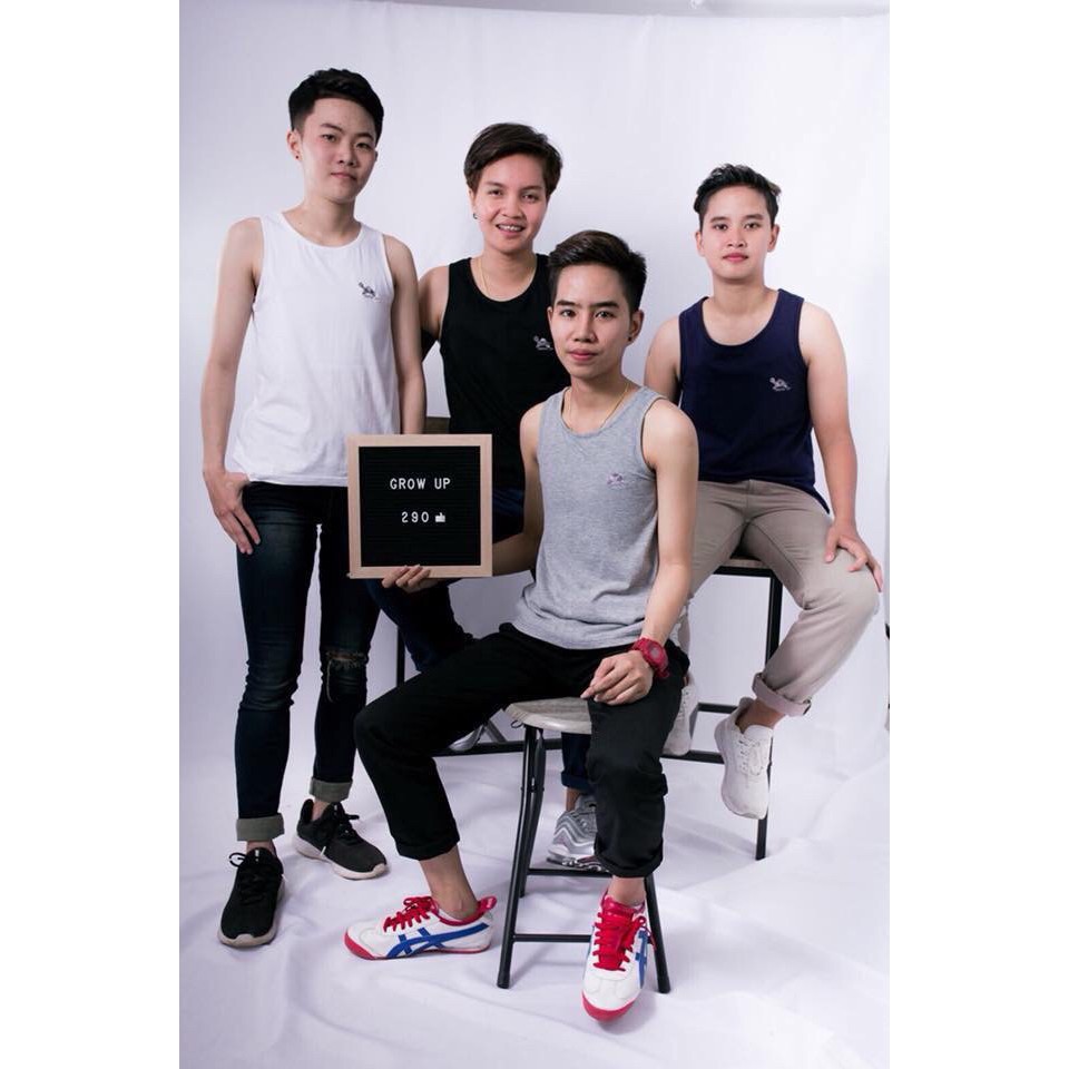 Grow up เสื้อกล้ามทอม ตราเต่า (เต็มตัว)