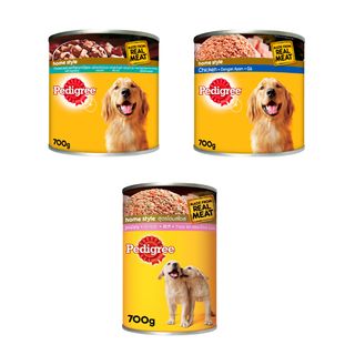 PEDIGREE เพดดิกรี อาหารสุนัขชนิดเปียก แบบกระป๋อง ขนาด 700 ก. 1 กระป๋อง (เลือกรสได้)