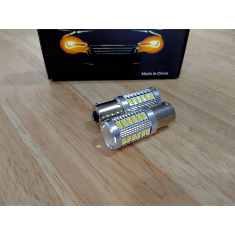 หลอดไฟถอย 1156 LED 12v เคี้ยวตรง บิด 1จุด สว่างมาก ส่งด่วนทุกวันทั่วไทย (จำนวน 1 คู่ )