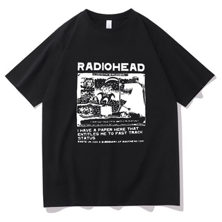 ผ้าฝ้ายคอกลมเสื้อยืดแขนสั้น พิมพ์ลาย NEU Radiohead North America Tour สีดํา สไตล์ฮิปฮอป สําหรับผู้ชาย 524978from S-4XL