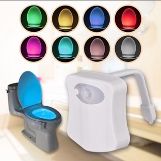 ไฟLED 8 สี ติดชักโครก ไฟติดชักโครก Night Light Motion Sensor รุ่น LightingBowl-12Jul-J1