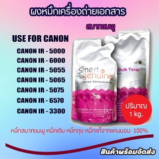 ผงหมึกเครื่องถ่ายเอกสาร Canon Smart สมาร์ทดำ GP-605 หมึกชมพู (ถุงชมพู) , หมึกดำ (ถุงดำ)