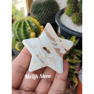 🌊 แคริบเบียนเเคลไซต์ สีฟ้าทรงดาว 🌟 ( Star Carribean calcite )