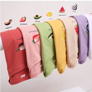 ⚡⚡พร้อมส่ง⚡⚡ เสื้อยืดลายผลไม้มาใหม่ น่ารัก🍓🥑