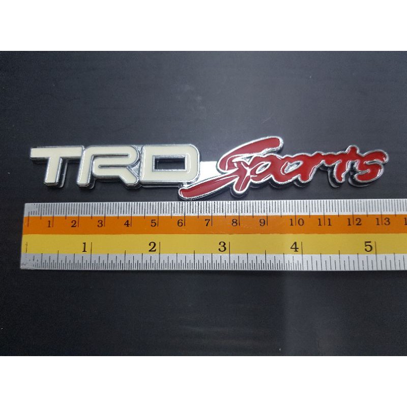 Logo Trd sports ขาว แดง เหล็ก