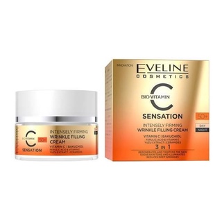 Eveline Vitamin C Sensation Intensively Firming Wrinkle Fillinng Cream for Day and Night 50+ 50ml