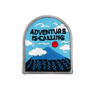 Adventure is calling - embroidered patch ตัวรีดลายปัก