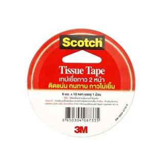 Scotch (สก๊อต) 3M เทปเยื่อ เทปกาว กาวสองหน้า รุ่น 777 แกน 3 นิ้ว ยาว 10 หลา ( 1 ม้วน )