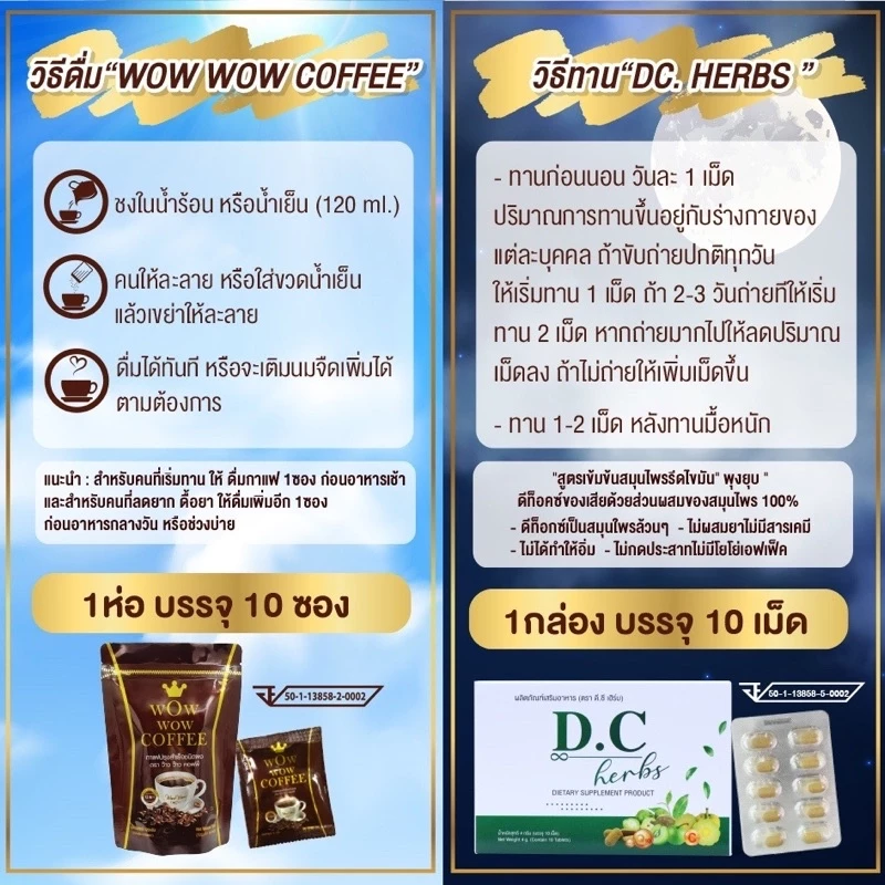 🐱[ส่งฟรี] 1แถม1❗️Wow wow coffee แถมdc  กาแฟเพื่อสุขภาพคุมหิว ลดน้ำหนัก แถมพรี dc herbsสมุนไพร ตรีผลาดีท็อคลำไส้ thumbnail 8