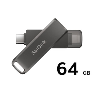 SanDisk iXpand Flash Drive Luxe 64G (SDIX70N-064G-GN6NN) แฟลชไดรฟ์ 2in1 ใช้สำหรับ ไอ--โฟน และ USB Type C