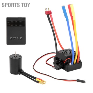 Sports Toy 3650 ชุดมอเตอร์ 4300Kv+60A Esc T ปลั๊กเสียบการ์ดโปรแกรมสําหรับรถบังคับวิทยุ 1//10