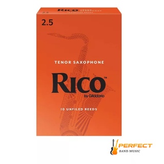 Rico ลิ้น Tenor Saxophone Rico กล่องส้ม กล่องละ 10 ชิ้น ลิ้น เทเนอร์แซกโซโฟน Rico RKA10xx