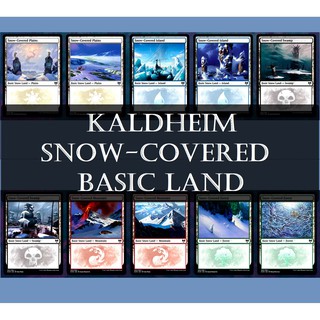 [MTG] Kaldheim Snow-covered Basic Lands ระดับ basic land 1 ใบ[ภาษาอังกฤษ][Land][Snow-Cover]