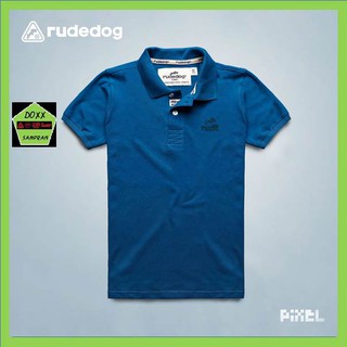 rudedog เสื้อโปโล  ชาย หญิง  รุ่น Pixel สีดีฟซี