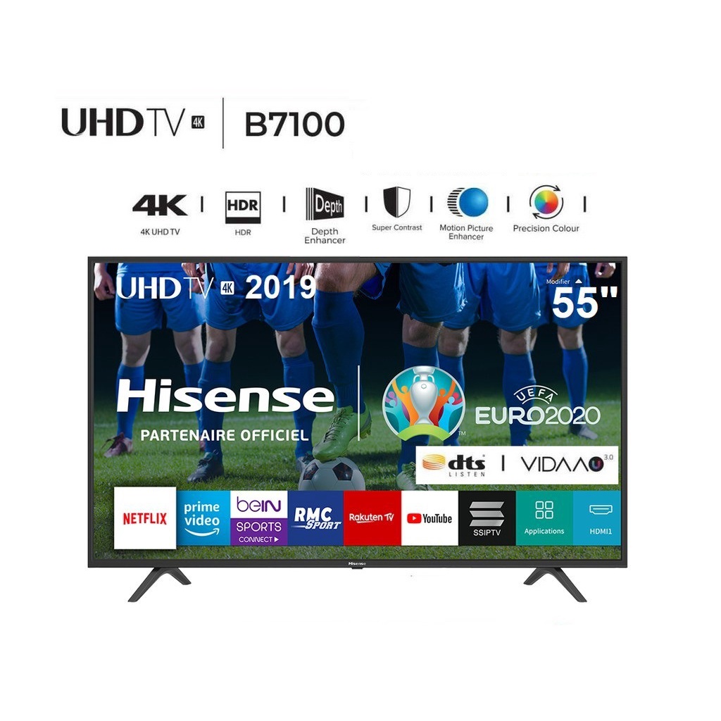 HISENSE 55 นิ้ว 55B7100UW UHD 4K SMART TV ปี 2019 &gt;สินค้า Clearance