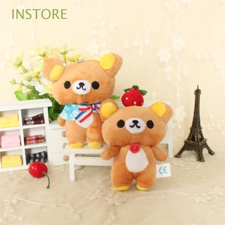 Instore พวงกุญแจ จี้ตุ๊กตาหมี Rilakkuma Kawaii ขนาด 10 ซม. ของเล่นสําหรับเด็ก