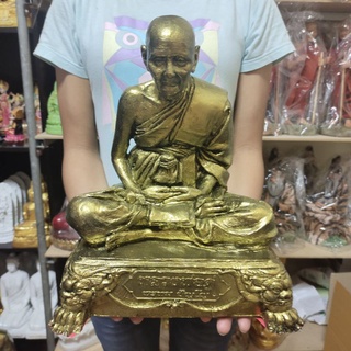 หลวงปู่ดู่พรหมปัญโญวัดสะแกขนาดหน้าตัก 9 นิ้วสูง 35 ซม.หลวงตาม้าปลุกเสกองค์ใหญ่มาก