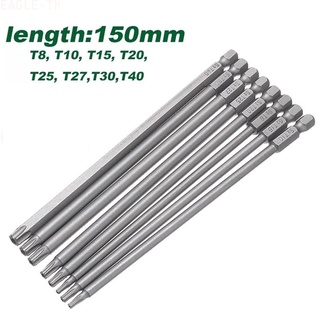 【EAGLE】1PC-Magnetic Torx Screwdriver Bit 150mm Long T8,T10,T15,T20 T25 T27 T30,T40【Good Quality】