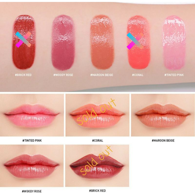 3ce Heart Pot Lip ❤🧡💛