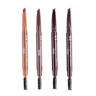 MILLE ดินสอเขียนคิ้วหัวตัด 6D Eyebrow Pencil Waterproof